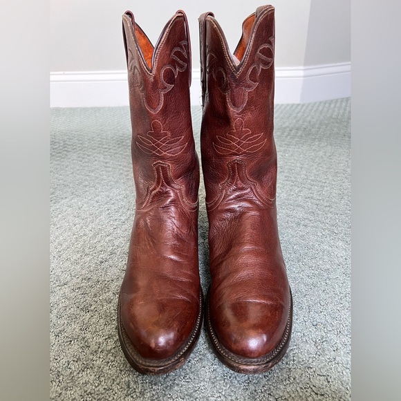 Lucchese Mens 9 D Mad Goat Roper Western Cowboy Boot Womens 10.5 Rodeo - Picture 4 of 11